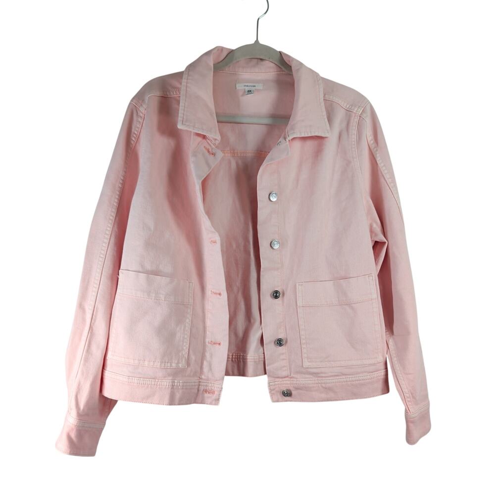Maurices Pink Jean Jacket, Size 0X